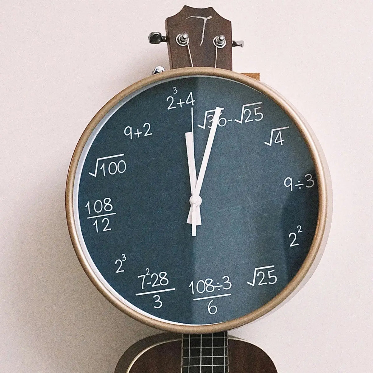 Wall clock mathematics blackboard decoration school children - view 5