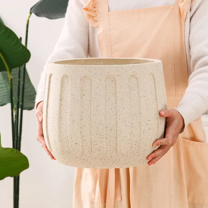 Silicone mould for large size concrete gardening flower pot - view 5