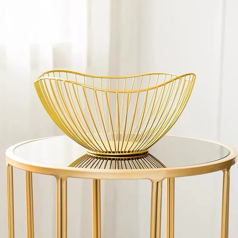 Modern iron fruit basket for storage and presentation