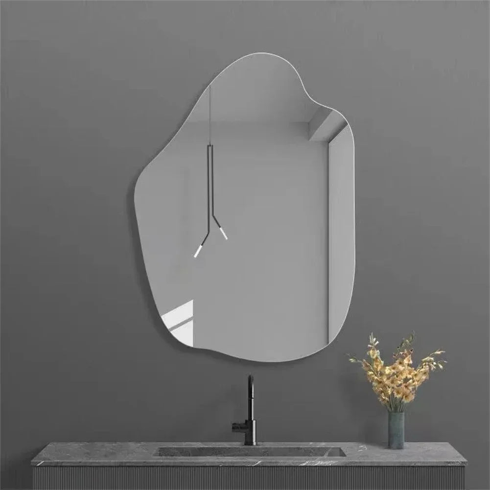 Decorative acrylic wall mirror in unbreakable acrylic for home - 33x40cm A