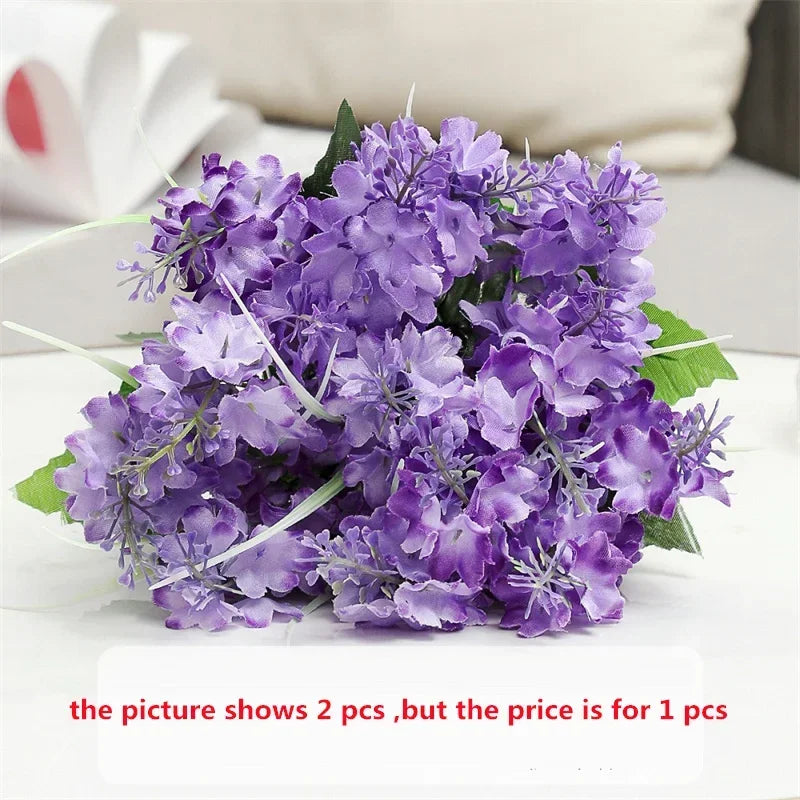 Bouquet of artificial hyacinths for elegant floral decoration - Light Purple