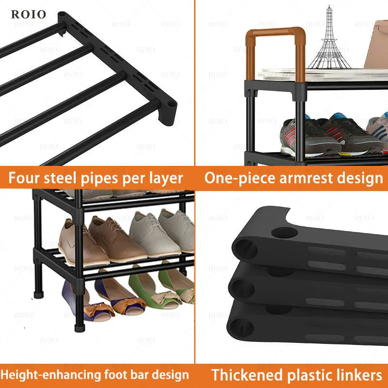 Easy to assemble and dust resistant shoe shelf - view 4