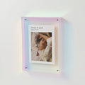 Transparent acrylic frame for various photos and decorations - Colorful / 21x30cm