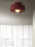 Minimalist ceiling for elegant decorative lighting - Red / Cool White