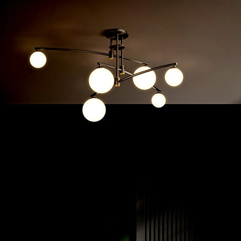 Modern glass chandelier Nordic style for interior decoration - view 4