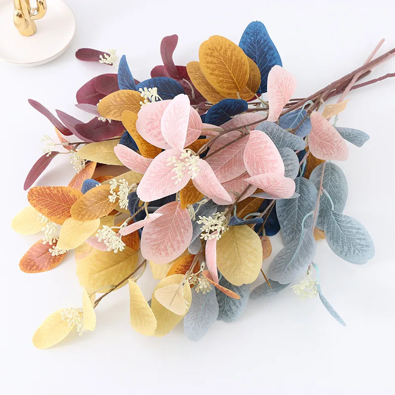Eucalyptus artificial plants with fruit for modern decoration - view 3