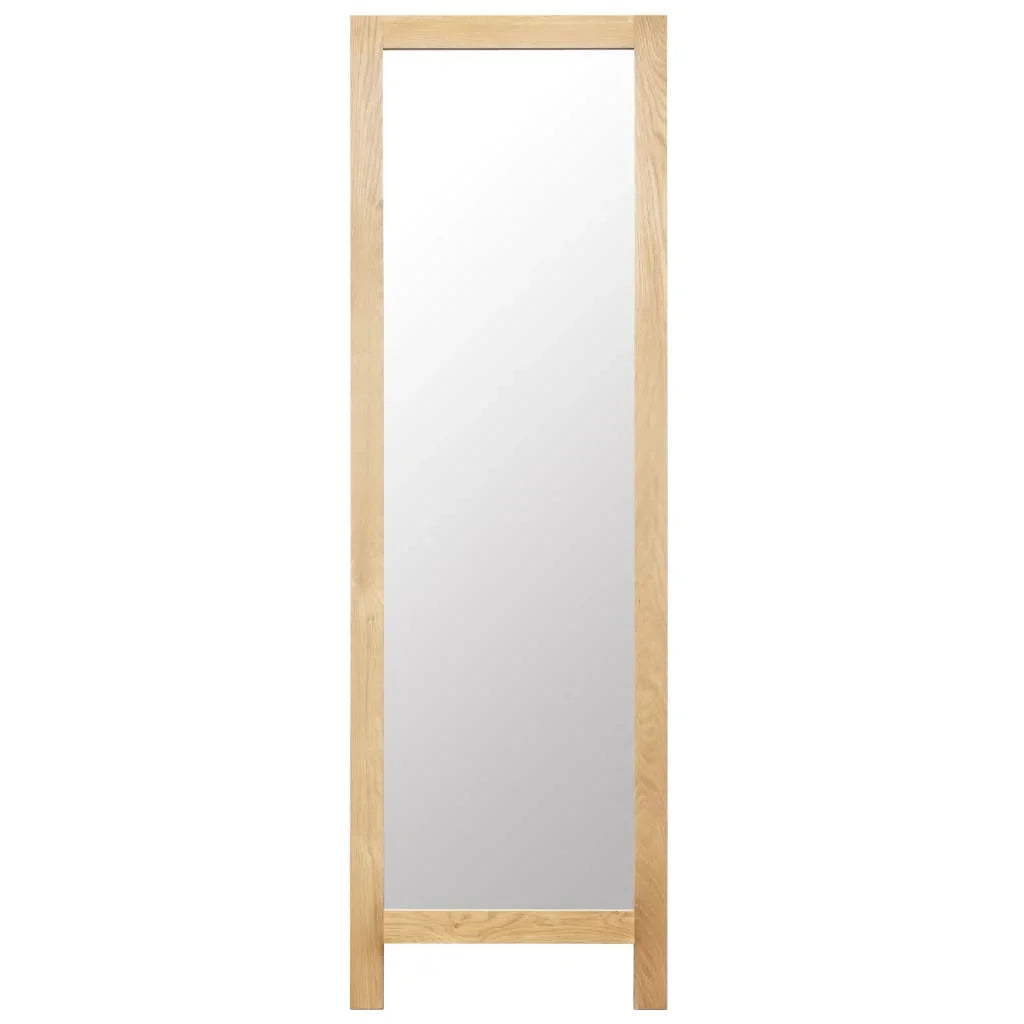 Floor mirror 48x46,5x150 cm solid oak wood home decoration wall decal living room decoration - view 2