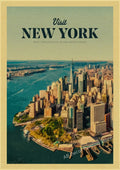 Retro Travel Poster Wall Art for Tourism, Design 36 - 36 / A3 16.5 x 11.8 inches