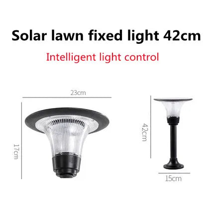 Led solar floor lamp for garden and outdoor aisles - 2-42cm / Warm and White light