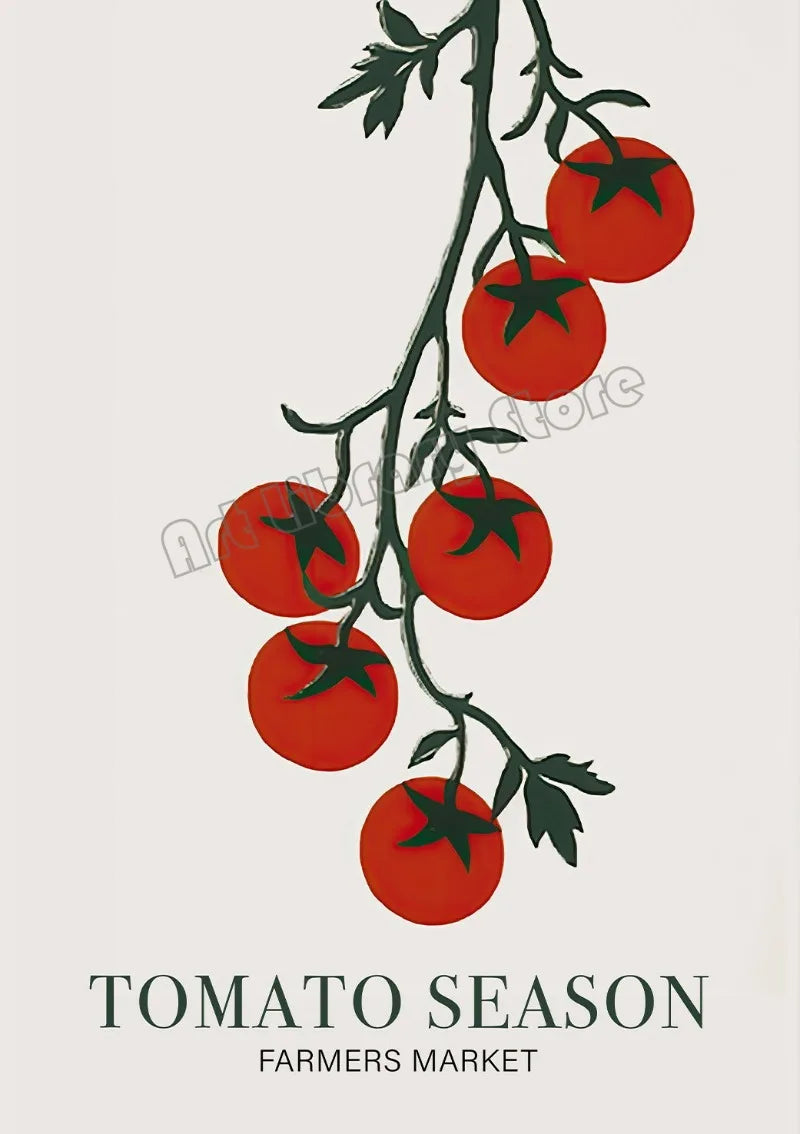 Vintage poster Italian Mediterranean landscape and gastronomy - 20X30cm Unframed / 8