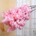 Artificial cherry flowers for wedding decoration and DIY - Medium Pink / 50 Pieces
