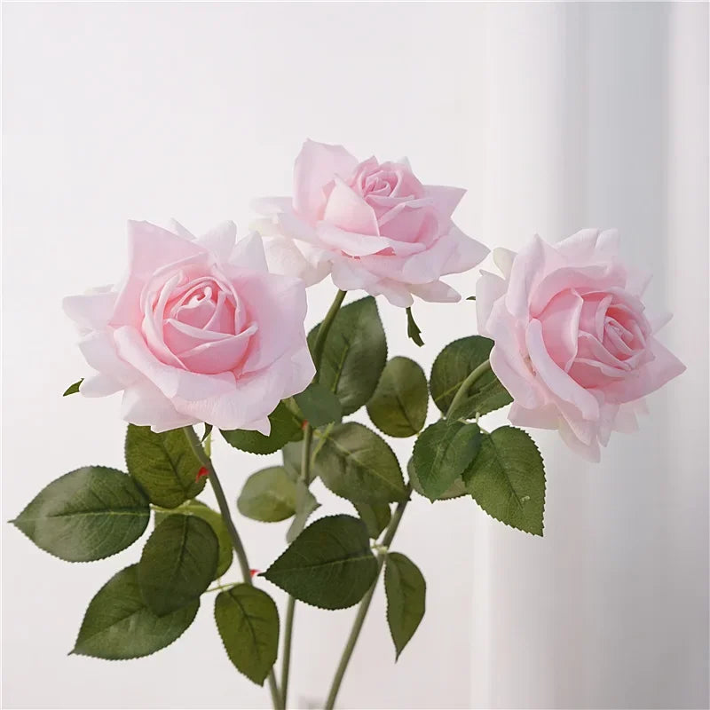 Artificial latex rose wines for decoration and gifts - Light Pink