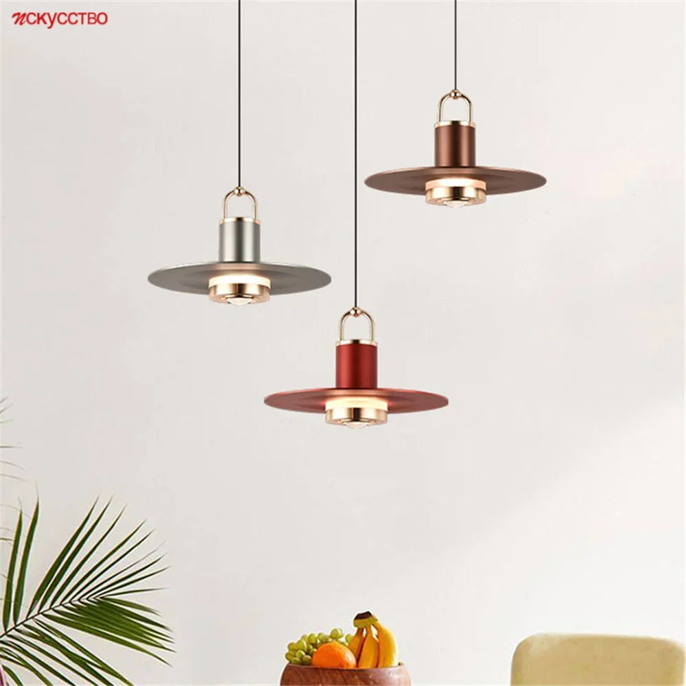 Modern metal pendant light for elegant interior lighting