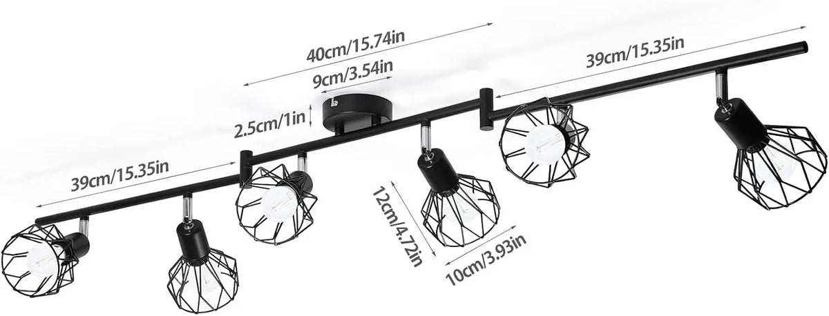 LED E14 ceiling light rotating 350 °, spotlight wall light, suitable for kitchen, living room, bedroom LED wall lights - view 2
