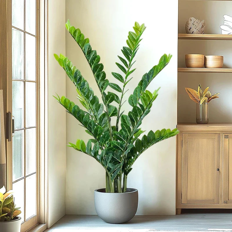 Artificial plants tropical silver tree decorative plastic realistic - view 2