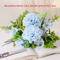 Bouquet of silk chrysanthemums for garden decoration - Blue
