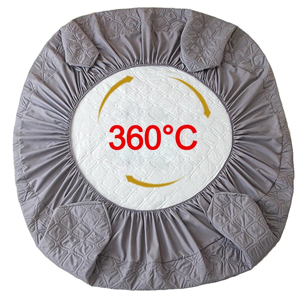 Waterproof Cotton Mattress Cover, Throw Fitted Sheet, Bed Replacement Protector, Single, Double, 140, 160, Muti Size Bed Sheets - view 4