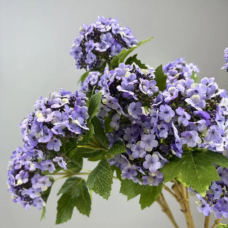 Artificial flowers hortensia decoration garden silk branch - view 3