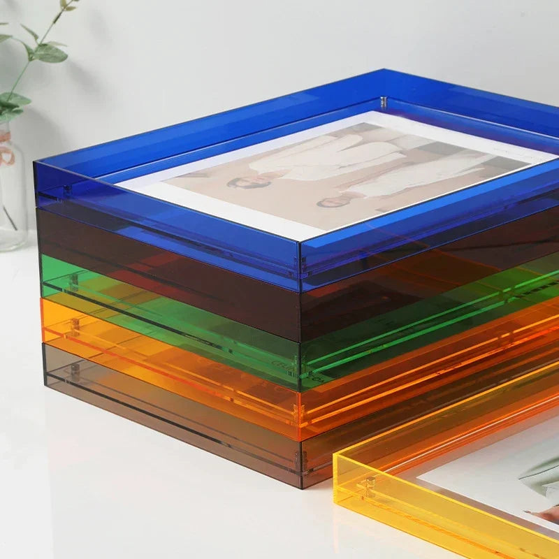 Acrylic photo frame ins decoration wall table transparent - view 2