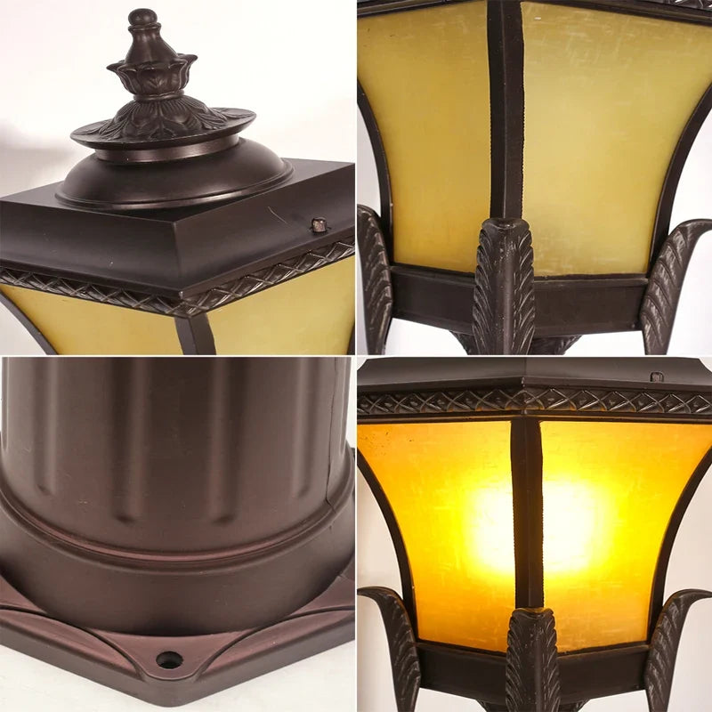 Retro aluminium garden lamp waterproof rustproof - view 8