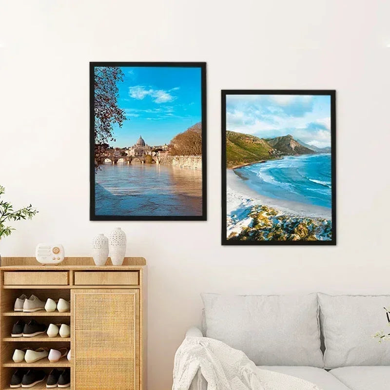 Modern rectangular plastic photo frame - view 9