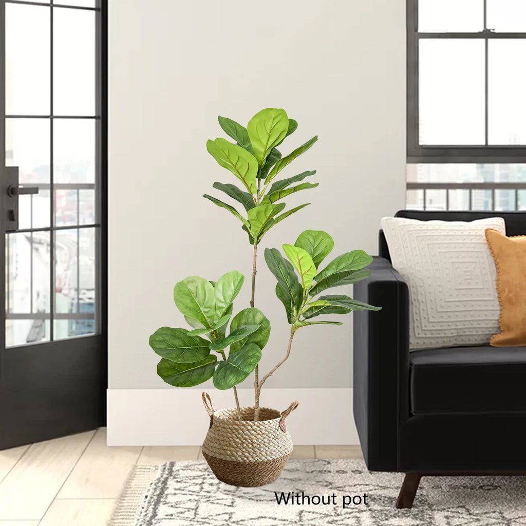 Artificial branches of ficus large leaves for interior and exterior decoration - view 5