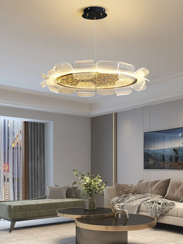 Acrylic pendant light modern design for elegant and romantic interior - view 5
