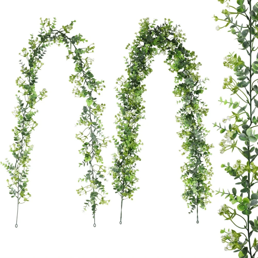 Wedding decoration plants suspended in artificial vines - E