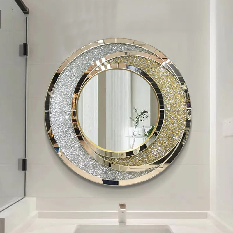 Luxury round mirror to hang for interior decoration - view 5