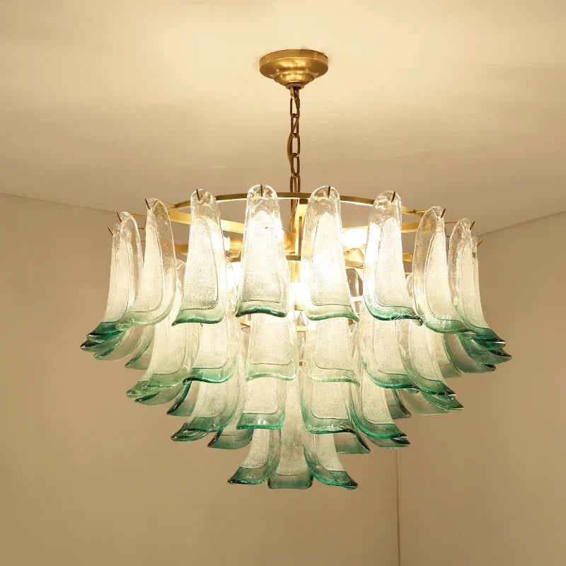 Modern Luxury Hardware Glass Chandelier Suitable for Villa Living Room Art Exhibition Hall, Hotel Bedroom Decoration Lighting - view 3