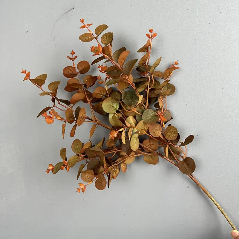 Set of 2 artificial silk leaves for floral decoration - view 4