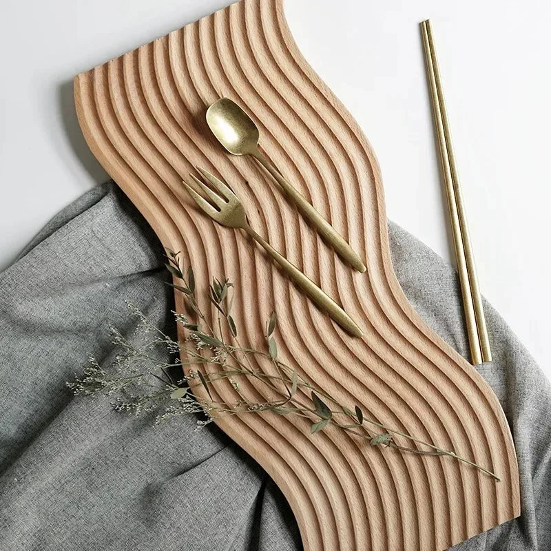 Decorative wooden tray for snacks and desserts - view 6