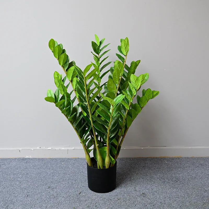Artificial plants ficus and zamioculcas for interior decoration - view 4