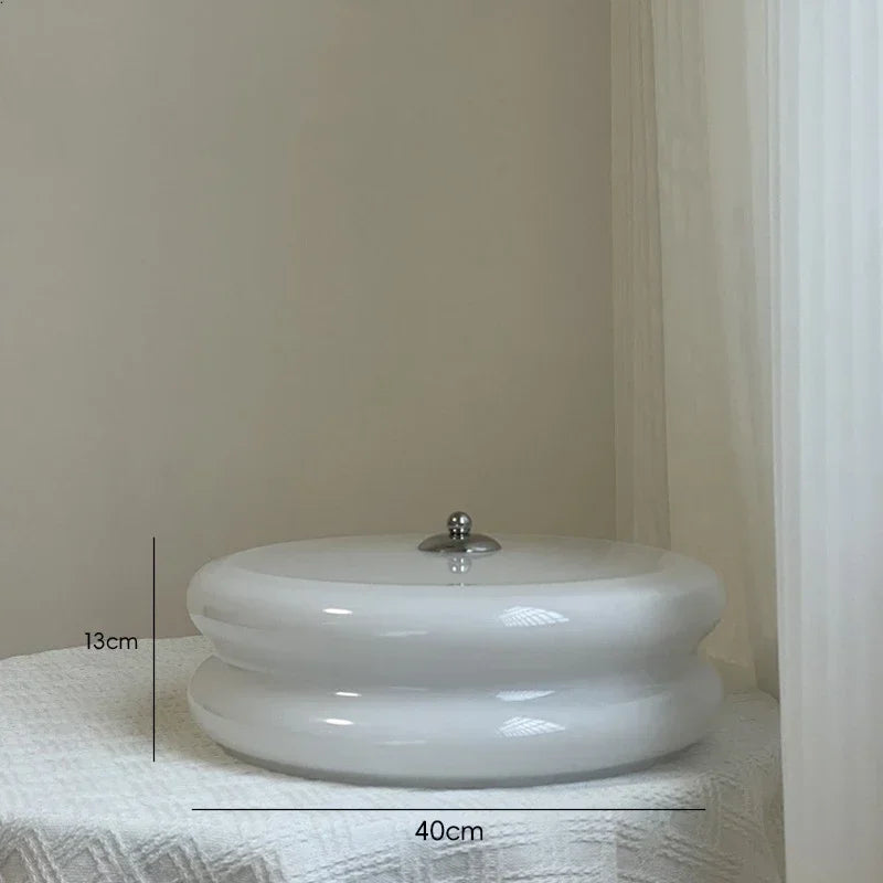 Design glass ceiling for elegant modern lighting - White-40cm(36Watt) / Neutral White