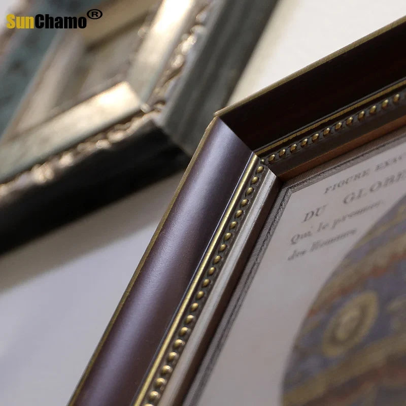 Retro wooden photo frame for interior decoration - view 4
