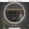 Classic Round Backlit Anti-Fog Mirror 70-80cm - 70cm White
