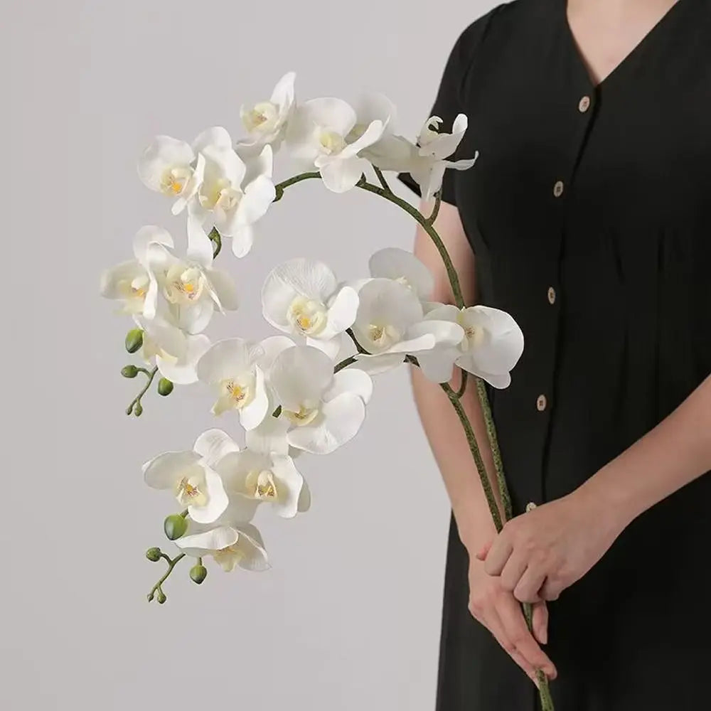Artificial plants phalaenopsis 3d touch realistic decorative orchid