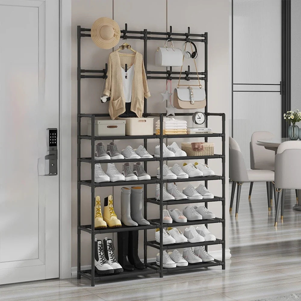 Multifunctional shoe shelf for space gain - view 2