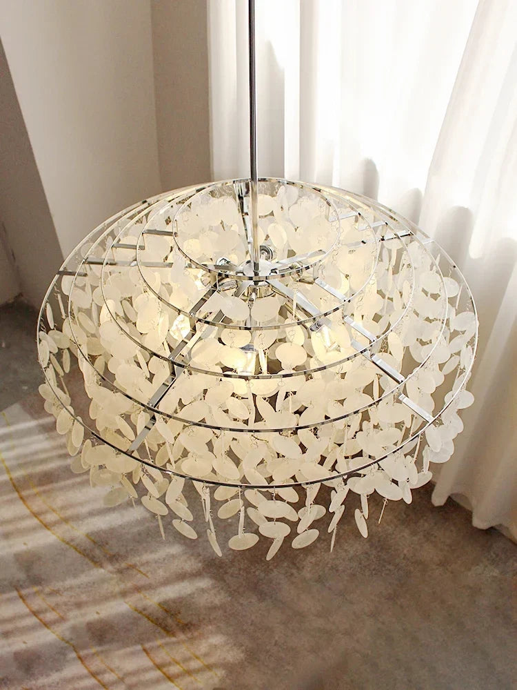 French style shell chandelier for elegant interior - view 5