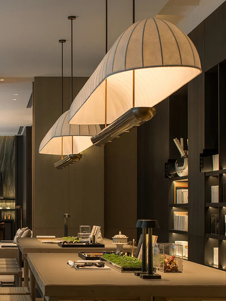 Japanese and Korean chandelier for coffee and tea salon - view 3