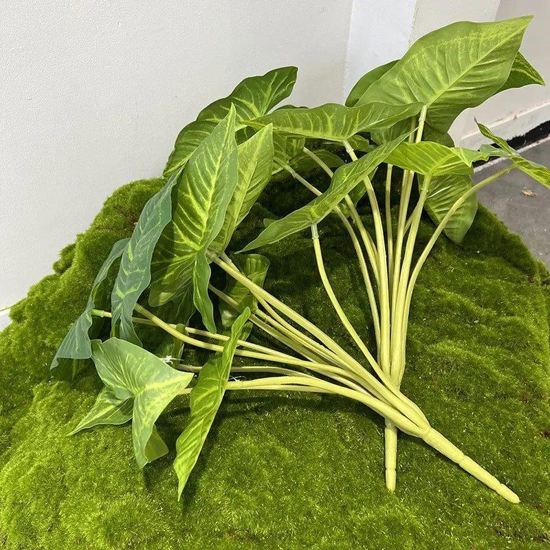 Artificial palm foliage floral decoration for shops