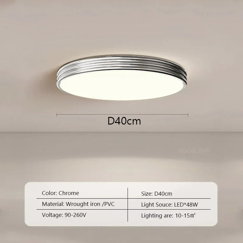 Nordic LED ceiling lamp medieval design for interior decoration - S40CM / Trichromatic Light