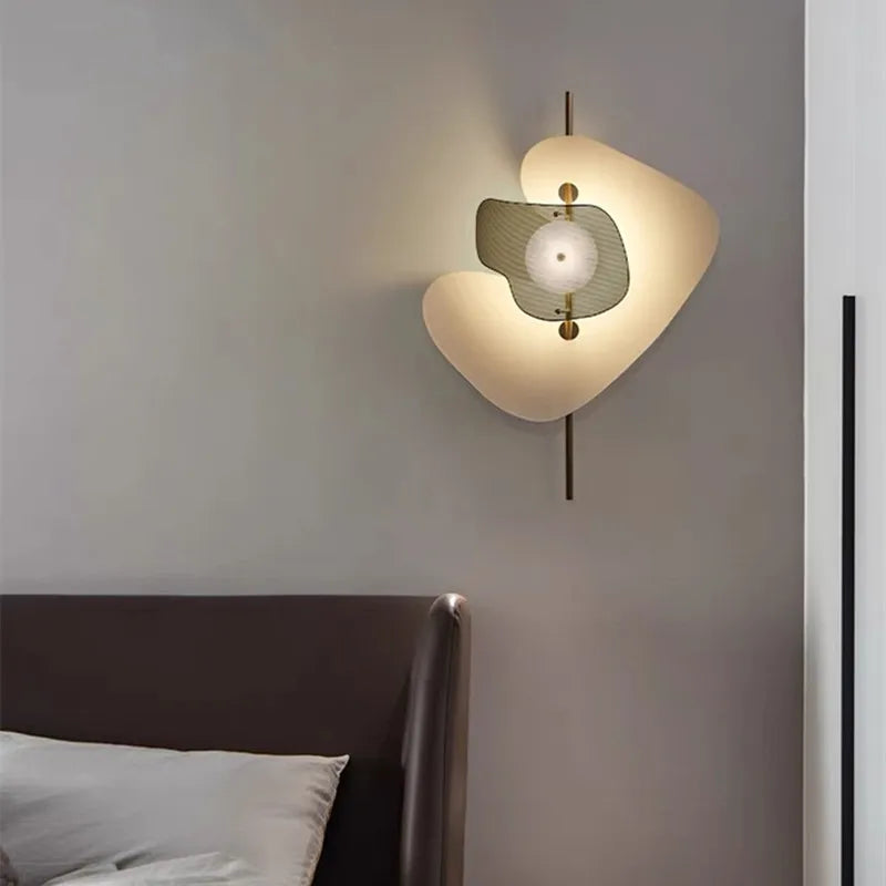 Wall sconce postmodern Nordic design in minimalist stainless steel - view 2