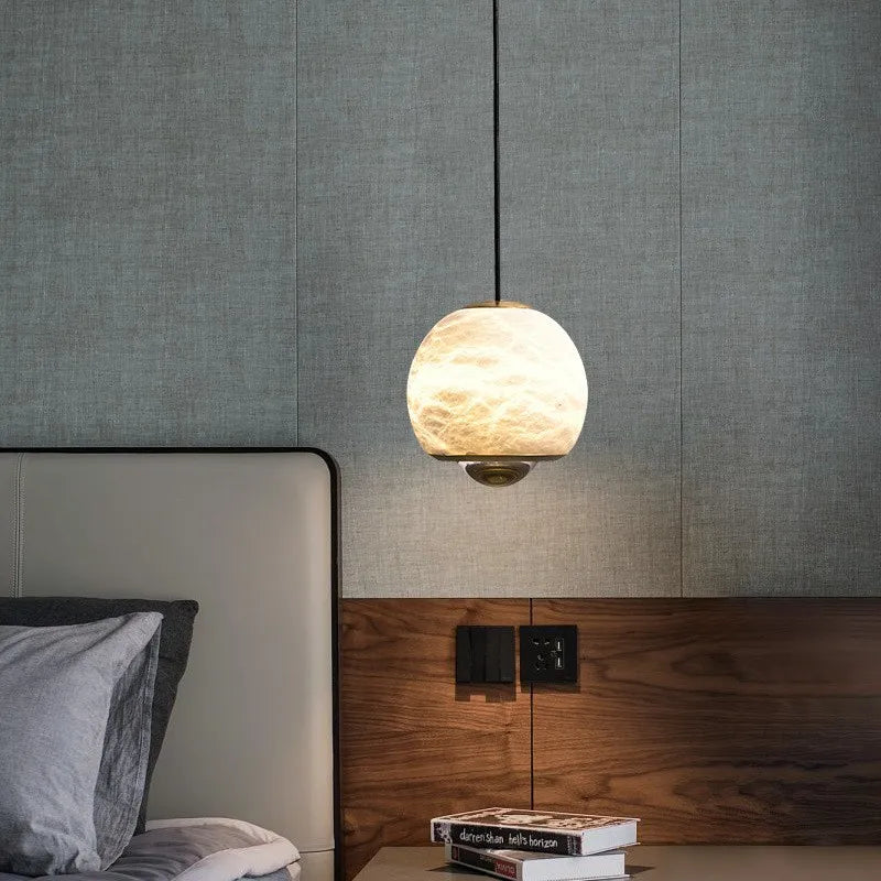 High end Nordic postmodern design bedside lamp, Spanish marble entry balconyy small during lamp, industrial style restaurant - view 7