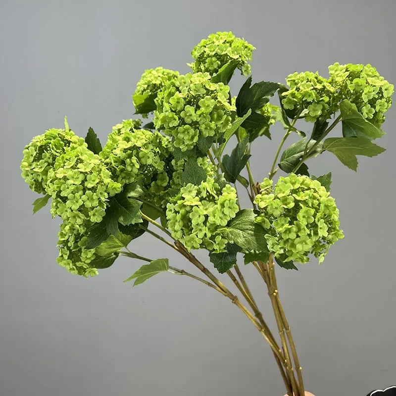 Artificial flowers hortensia decoration garden silk branch