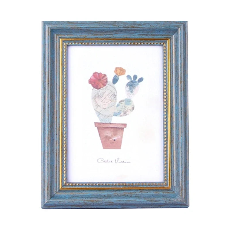 Classic picture frames for wall and table decoration - Green Roman / 8 pouces