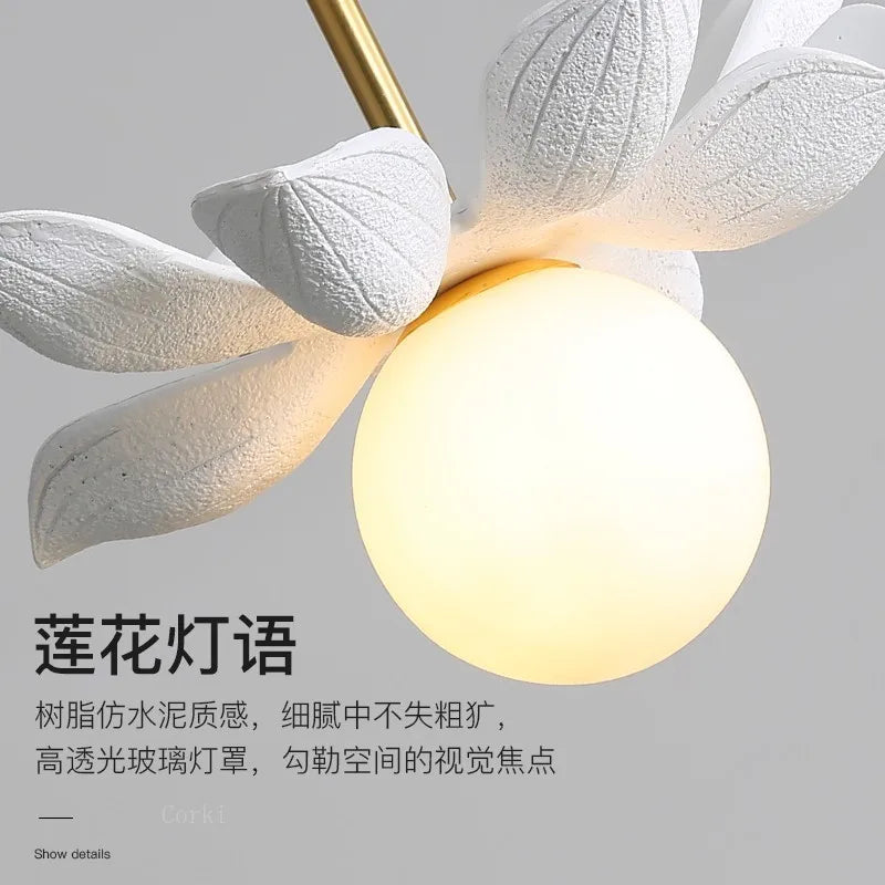 Modern resin pendant light for elegant interior decoration - view 6