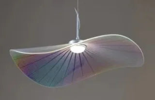 Modern pendant light in the shape of decorative acrylic lotus sheet - Colored Diameter 50cm
