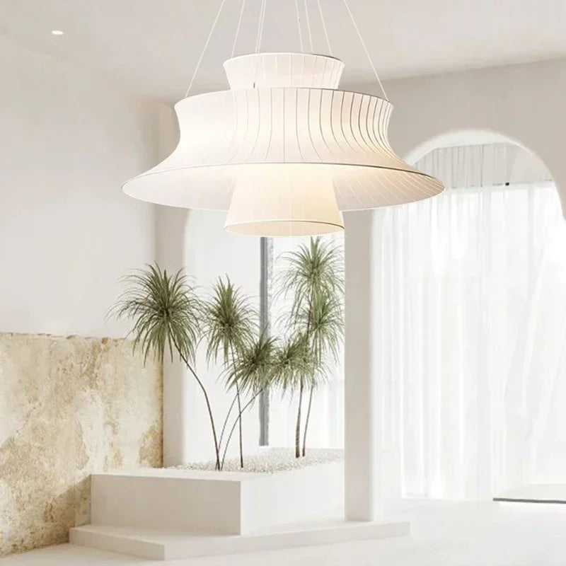 Modern minimalist fabric during light, living room dining room interior decoration, home decor, LED lighting fixtures - view 6