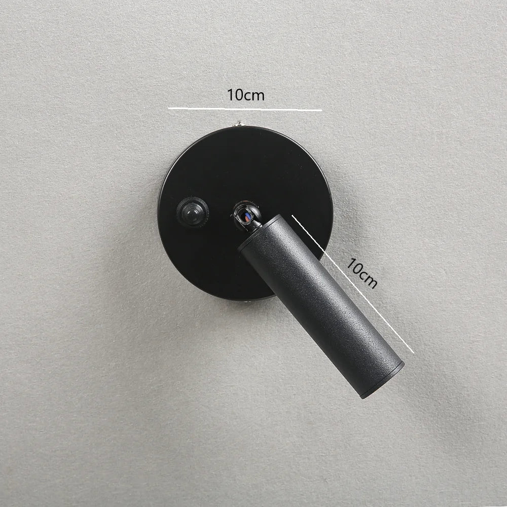 LED wall sconce for reading and atmosphere - Black